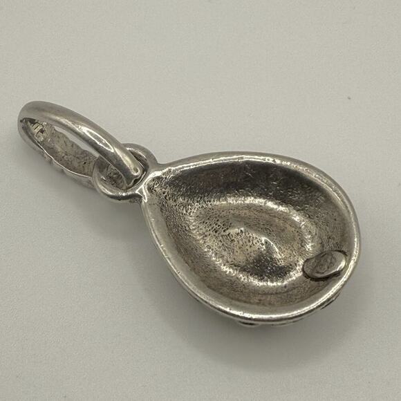 Premier Designs Pendant Teardrop Silver Tone Coral Color - Picture 2 of 6